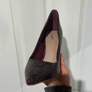 Aldo heels used 2 times like new condition